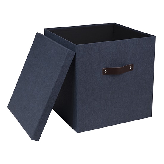 Bigso Box of Sweden Set de 2 carnets A5 avec Bordures Cousues Bloc-Notes en Papier esthétique Effet Lin cahiers de brouillon avec 40 Pages Blanches idéal à Transporter Bleu Bleu 